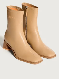 BOTÍN TACÓN DATE BEIGE