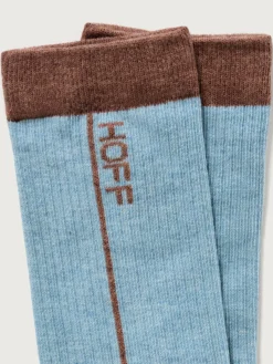 CALCETÍN CON DETALLE RAYA AZUL